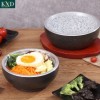 Bát đá bọc kim loại màu đen