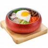 Bát đá bọc kim loại dáng bầu màu đỏ