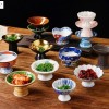 Đĩa gốm sứ chân cao nhà hàng nhật