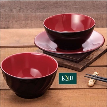 Bộ melamin đỏ đen